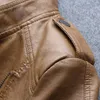 Женская кожаная искусственная куртка весенняя осень Женская одежда 2023 Корейские куртки бомбардировщика для женского пальто плюс размер Chaqueta mujer