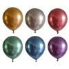 Украшение вечеринки 5/10/12/18 дюйма металлические латексные воздушные шарики Золотые серебряные синие розовые роза.