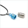 H￤nge halsband metall urn cremation hj￤rta spara k￤rlek kan ￶ppna piller par halsband askh￥llare mini minness smycken ps0675 831 Q2 dhwaf