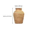 Vases Autumn Rattan Woven Vase Hand Weaving Art Fashion Tabletop Decoration Plants Flower Pot For Arrangement Housewarming Gift