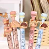 Creative Cute Decompression Rotary Gel Pen 0,5 mm svart bläck Cartoon Press Office Signature Kawaii Stationery School Supplies