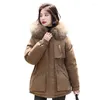 Women's Trench Coats Sell 2023 Winter Top Fashion Season For Women Slim Fit Down Cotton Long Sleeve Parkas Coat M916