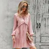 Abiti casual 2023 Abito sexy a V-Neck Abito a Vesto a V Versatile versatile Schermo a-line Vestido Halloween Mujer Birthday for Women Summer