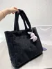 Shopping bag crossbody bag Limited model Maomao handbag multi-color optional soft waxy comfortable plush material cute capacity