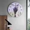 Wandklokken Lavendel Korenaar Vintage Slaapkamer Klok Grote Moderne Keuken Eetkamer Ronde Woonkamer Horloge Home Decor