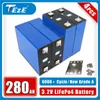 3.2V 280AH LIFEPO4 4st Solar Battery helt ny laddningsbart LifePo4 -batteri för 12V 24V 48V Båtgolfvagn RV gaffeltruck