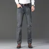 Mäns jeans vårens höstmän stretch rak passform jeans män denim byxor märke stil byxor mens bär 230207