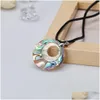 Pendentif Colliers En Gros Beautif Mticolor Abalone Shell Drop À La Mode Bricolage À La Main Lady Collier Pour Cadeau De Fête Stxl02 Dhgarden Dhrl1