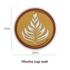 Matten kussentafel creatief koffiekussen mocha latte chiato patroontebare placemats antiscalding warmte insation dikke niet -slip mat druppel de dh16h