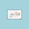 Stud Pearl Boucles d'oreilles Fashion Pretty Wholesale China Channel Jewelry Korean Double Pearls Boucles d'oreilles Bridal Gold Big Candy Ball Drop Deliv Dhaky