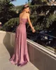 A-Line Cross Backless Prom Dresses Long Sexy V-neck Split Evening Party Gowns For Women Cheap Sale Vestidos de graduacion