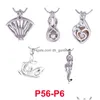 Medaglioni che vendono 300 disegni Collana con ciondolo a forma di gabbia di perle Love Wish Natural con Oyster Mix Design Drop Delivery Jewelry Neckla Dhgarden Dhesy