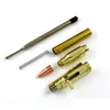 Balpennen Cool Golden Sier Gun Bolt Clip Handgemaakte Workshop Houten Pen Kits Zelfmontage Metalen Onderdelen Diy Actie Drop Levering Van Dhtvy