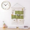 Opbergdozen katoen linnen muur deur kast multi-layer tas hangende organizer kamer badkamer rack sieraden pocket