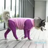 2020 nouveau grand chien vêtements dessin animé pyjamas pour Gril garçon chiens manteau 4 jambes chien combinaison sweat bouledogue chien vêtements animaux 44 gilet manteau