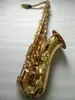 Professionellt nytt Mark VI -märke Tenor Saxofon Musikinstrument BB Spela elektrofores Guld Tenor Sax med munstycke