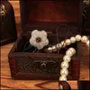 Boîtes à bijoux Vintage Boîte en bois Organisateur Collier de perles Bracelet Cadeau de stockage Rétro Maquillage 1959 T2 Drop Livraison Emballage Dis Dha19