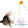 Cat Toys 34,5 cm grappige Pet Tassel Teaser Rod Interactive Kitten Play Wand