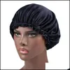Beanie/Skull Caps Elastic Women Satin Bonnet Turban Hat Headwear Chemo Beanies Silk Donna Sleep Cap Ladies Hair Er Wmtheb Queen66 49 DHCLY