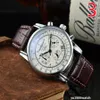 2021 high quality Men Luxury Watches six stitches series All dials work Mens quartz Watch ZEPPELI brand clock Fashion Round shape304L