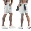 Heren shorts Sport Men Sportswear Dubbeldek Running 2in 1Beach Bottoms Summer Gym Fitness Training Jogging Sports Korte broek Y2302