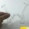 Balmumu Yağı Cam Bongs Su Boruları 10mm Dişi Eklemli Kalın Net Recycler Heady Beaker Bong Yağ Teçhizatları