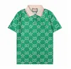 Designer męska koszula polo haftowane g liter biznesowy klasyczny koszulka deskorolka