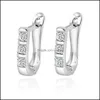 Hoop Huggie Earrings Sier Plated 18K Rose Engagement Fasion Jewelry Small For Women Drop Delivery Dheen