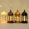 Night Lights Ramadan Lantern Decoration Plastic LED Eid Mubarak Lamp Festival Table Light 2023 Party Lighting Decorative