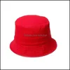 Stingy Brim Hatts Plain Kids Hucket Baby Boys Girls Caps Fishing Hat Cotton Sun Barn Breatbar Summer Beach 814 Q2 Drop Delivery DHVJF