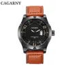 Luksusowe męskie Cagarny ogląda srebrną wielofunkcyjną chronograf stal nierdzewną Casual Watch zegarek Montres Homme245g