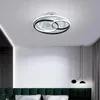 Takfläktar nordiska sovrumsdekor LED -lampor för rumslampa med fläktljus restaurang middag 110v 220v fjärrkontroll