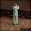Colliers pendentifs Collier de chakra en cristal naturel Hommes et femmes Sept Type d'épée Drop Livraison Bijoux Pendentifs Dhgarden Dhktx