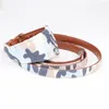 Collari per cani Prodotto per animali domestici Collare in pelle Bandana Guinzaglio Cat Collier Catena Tessuto Plaid Dot Sciarpa per piccole e medie Chihuahua Teddy