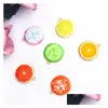 Charms 20Pcs Oil Drop Stberry Orange Metal Enamel Pendants Kiwi Fruit Fit For Jewelry Diy Earring Bracelet Golden Base Delivery Find Dhcay