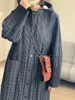 Płaszcze damskie Trench Superaen jesień i zima 2023 plisowana koreańska bawełniana sukienka damska Casual Long