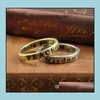 Band Rings For Women Lovely 8X Retro Midi Mid Finger Top Set Sier Rose Gold Couple Drop Delivery Jewelry Dhmct