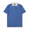 Designer męska koszula polo haftowane g liter biznesowy klasyczny koszulka deskorolka