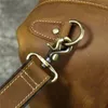 Duffel Taschen Luufan Echtes Leder Männer Reisetasche Vintage Crazy Horse Männliche Laptop Handtasche Große Kapazität Gepäck Tote