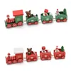 Christmas Decorations Decoration For Home Small Train Wooden Valentine's Day Year's Gift Supplies