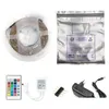 Bandes LED Bande RVB étanche 2835 5M Dc12V Fita Light Neon 12V Bande flexible Ledstrip avec contrôleur et adaptateur Drop Delivery L Dhpli