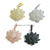 Charms 5pcs Cubic Zirkonia Pave Flower Lotus Wiselan do produkcji biżuterii