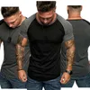 T-shirts voor heren Gym zomer T-shirts Slim Fit Casual korte mouw Muscle Tee Tops T-shirt
