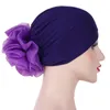 Beanies Beanie/Skull Caps Women India Hat Flower Stretchy Beanie Turban Ready To Bonnet Chem Chap Ladies Bandanas African Head Lap