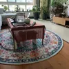 Carpet Round Vintage Living Room Decoration Rugs Persian Luxury Bedroom Decor s Washable Lounge Rug Non-slip Floor Mat 230207