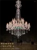 Lustres da sala de estar europeia grande lustre de luxo de luxo Staircase Hall Building Villa Lamp Modern Candle Lamps