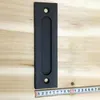 Handles Carbon Steel Sliding Barn Door Handle Wooden Black For Interior & Pulls