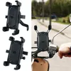 Composants de guidon de vélo Support universel pour téléphone de vélo Support de support de moto réglable à 360 degrés Support de montage pour rétroviseur de guidon 230206