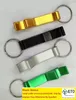 500pcslot ny kampanj Anpassad tryckt present Metal Aluminiumlegering Bottle Opener Metal Keychain Laser