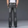 Mäns jeans blossade klassisk designer Loose Leg Motorcykel 2023